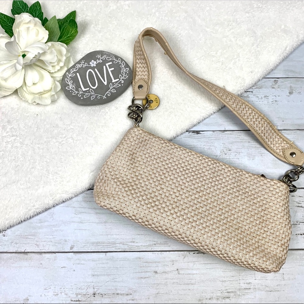 The Sak Woven Small HandBag Mini Purse Creamy Pink